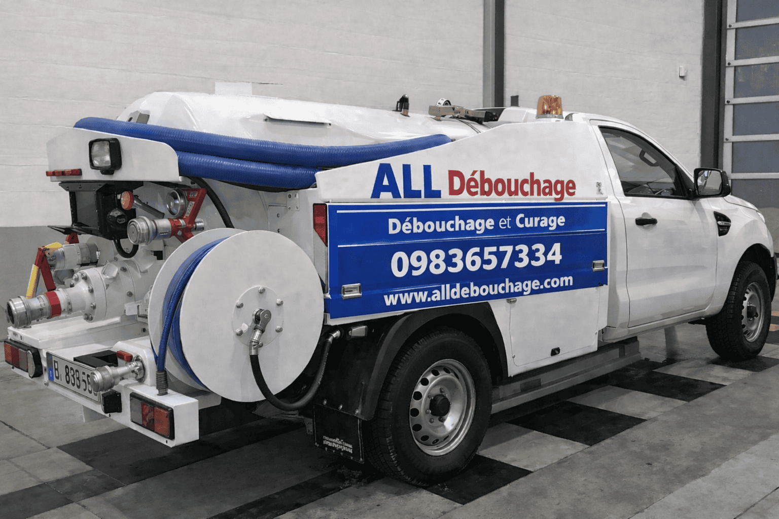 Débouchage Lyon 69 : canalisation bouchée avant intervention (curage et inspection caméra)